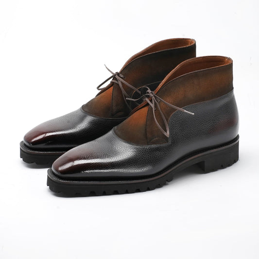 Boulevardier Chukka Boot - Ebony & Cognac