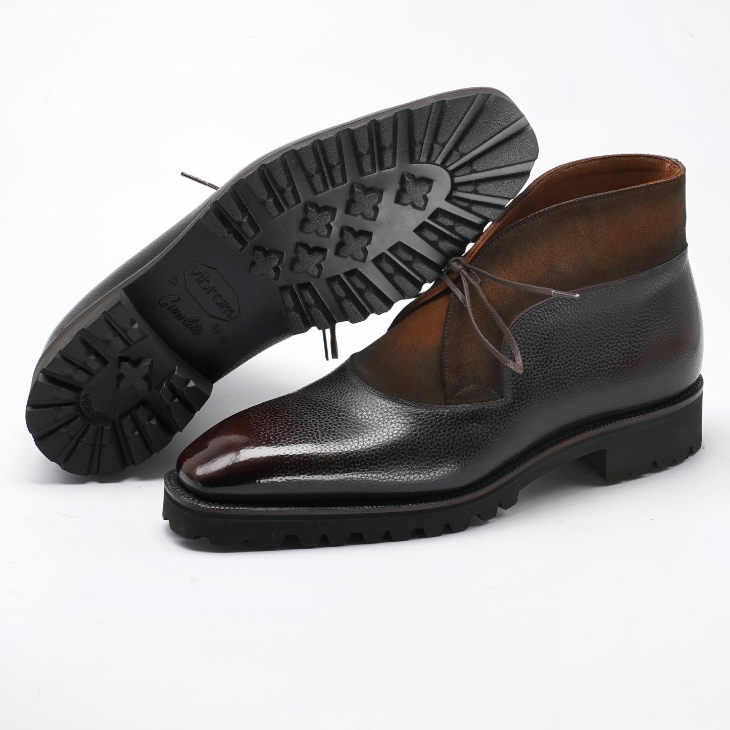 Boulevardier Chukka Boot - Ebony & Cognac
