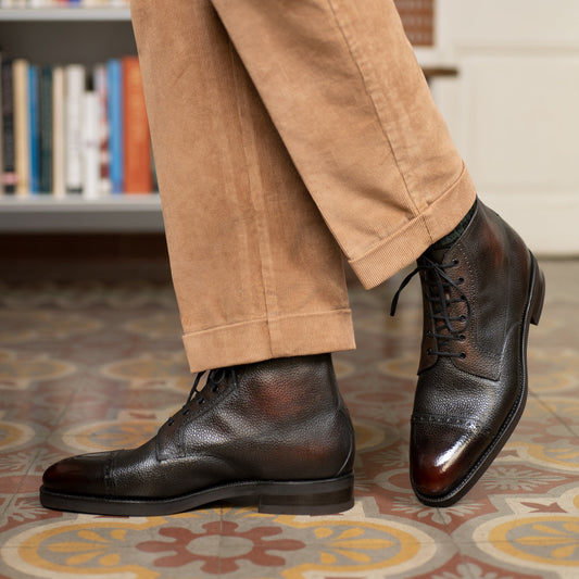 Brossa Derby Boot - Espresso Patina