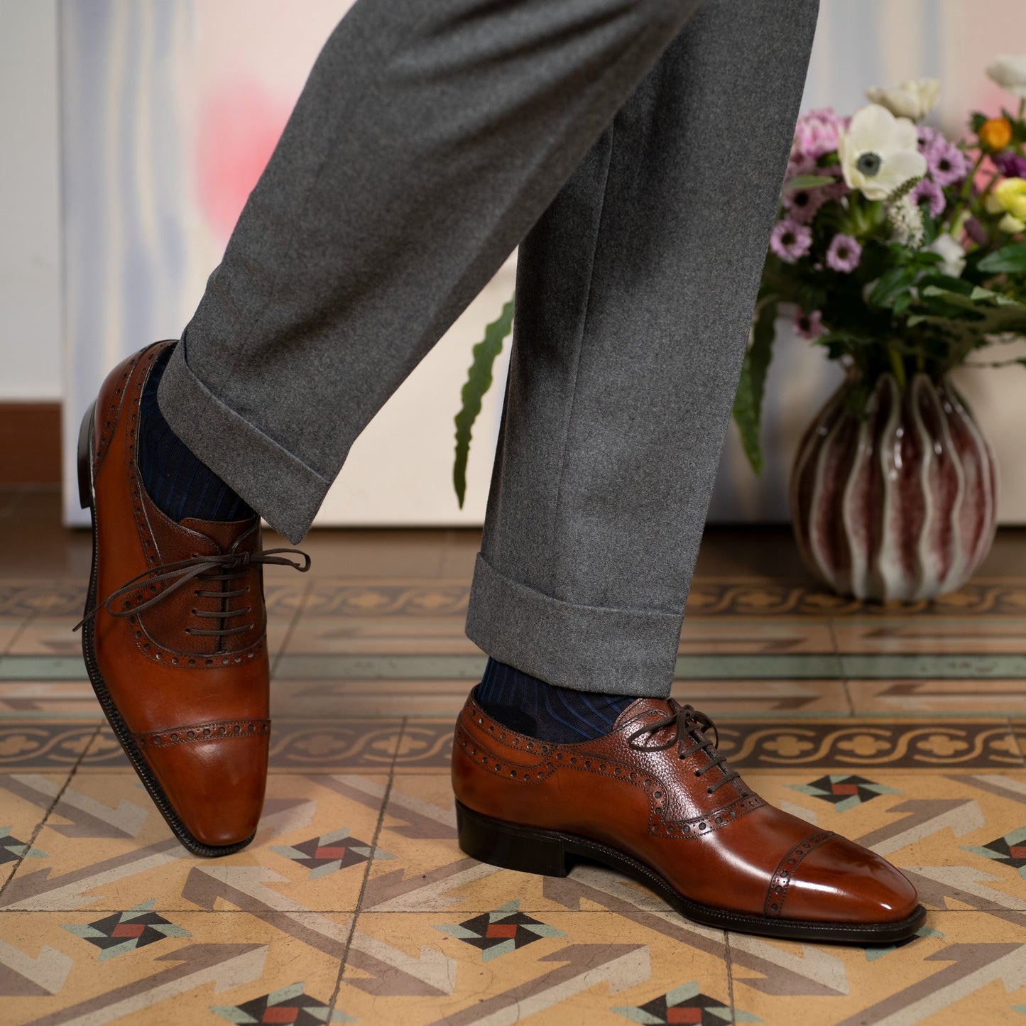 Andrés Adelaide Oxford - Chestnut Handmade Patina