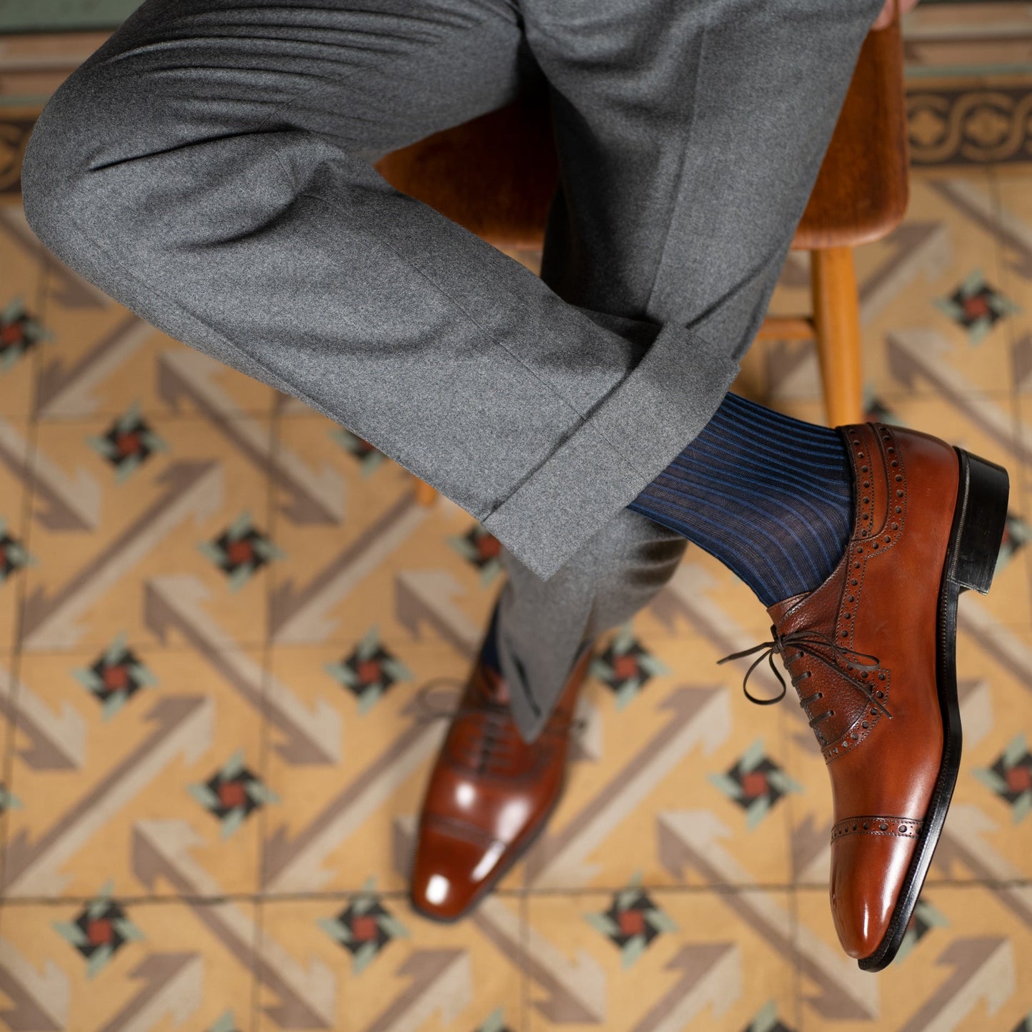 Andrés Adelaide Oxford - Chestnut Handmade Patina