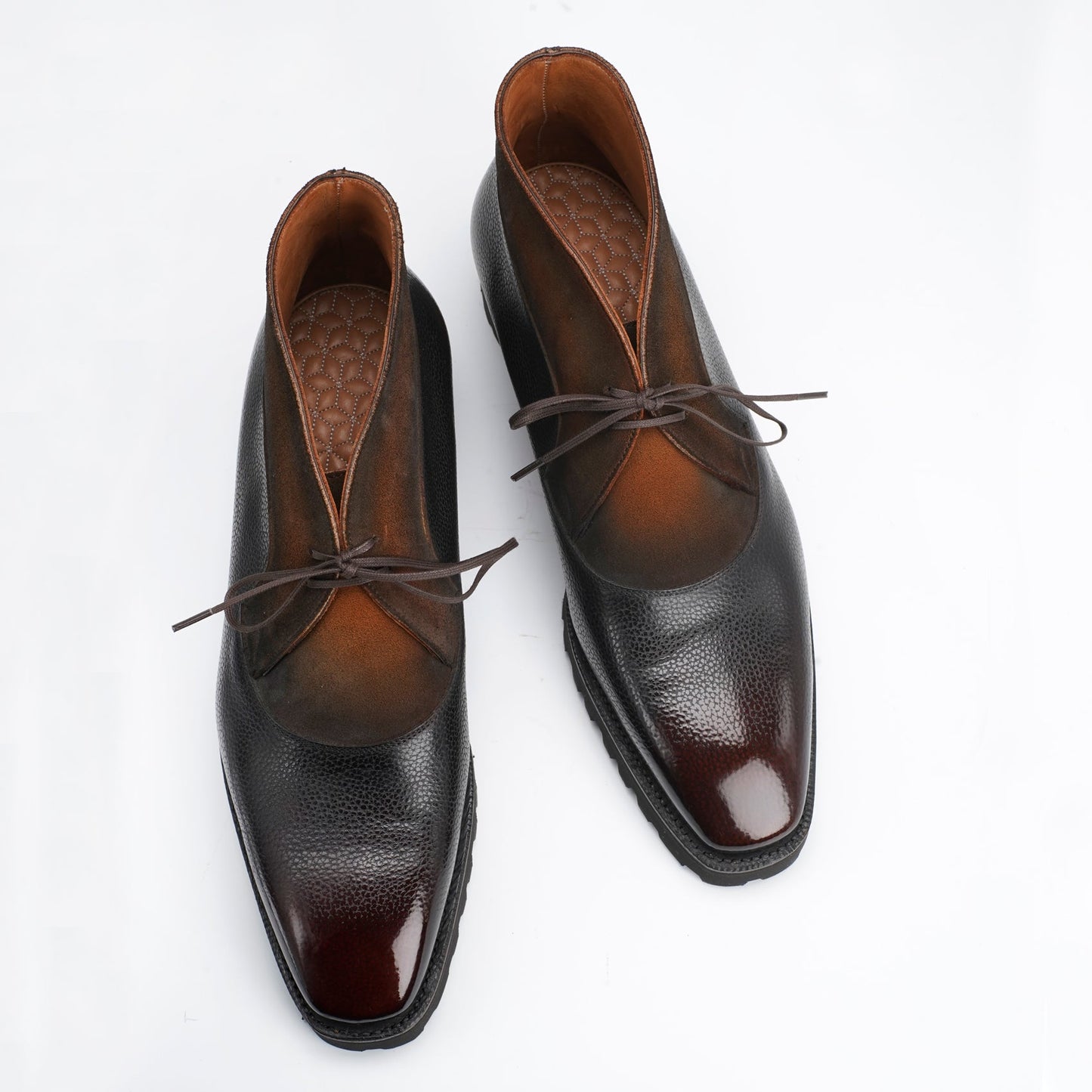 Boulevardier Chukka Boot - Ebony & Cognac
