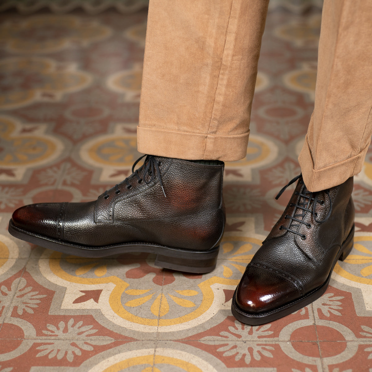 Brossa Derby Boot - Espresso Patina