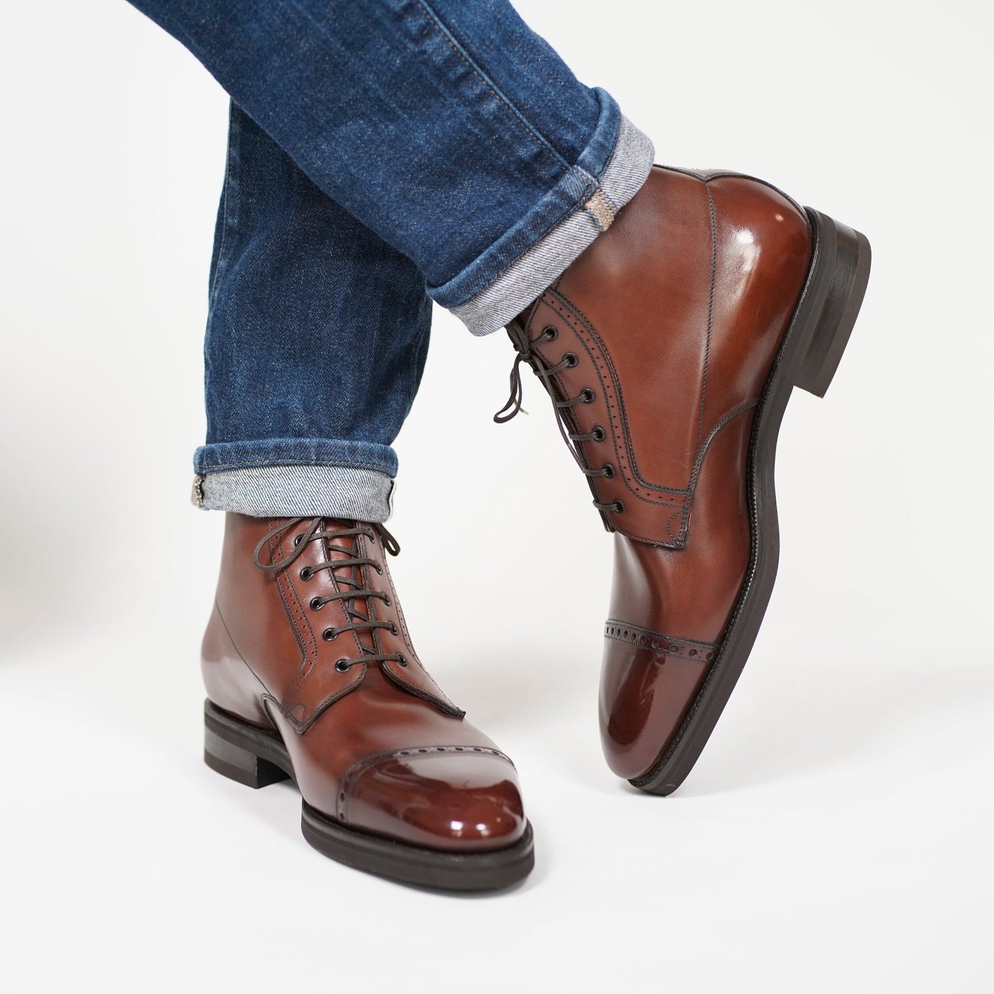 Brossa Derby Boot - Rosewood